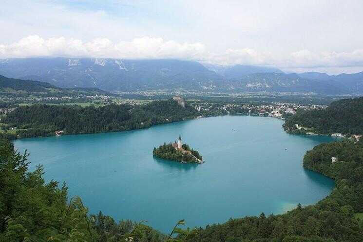 Bled île en Slovénie