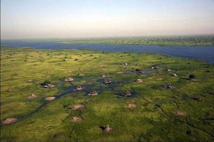 L'Impénétrable zones humides du Sudd au Soudan du Sud