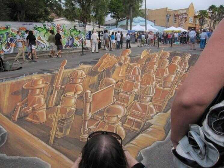 Incroyable Street Art au Festival de Sarasota Chalk
