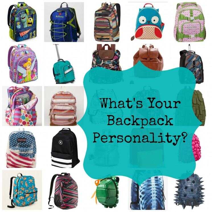 Quel est votre personnalité Sac à dos?  Le Meilleur Retour à Sacs à dos scolaires