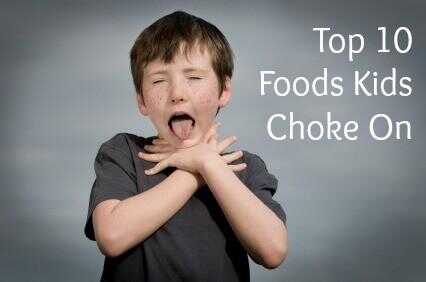 Top 10 des aliments qui sont un risque d'étouffement pour les enfants