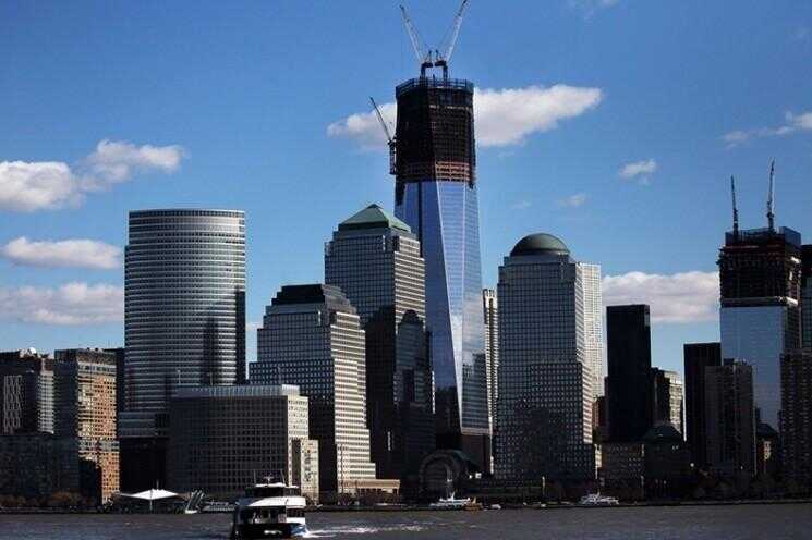 Reconstruit World Trade Center devient haut gratte-ciel de New York