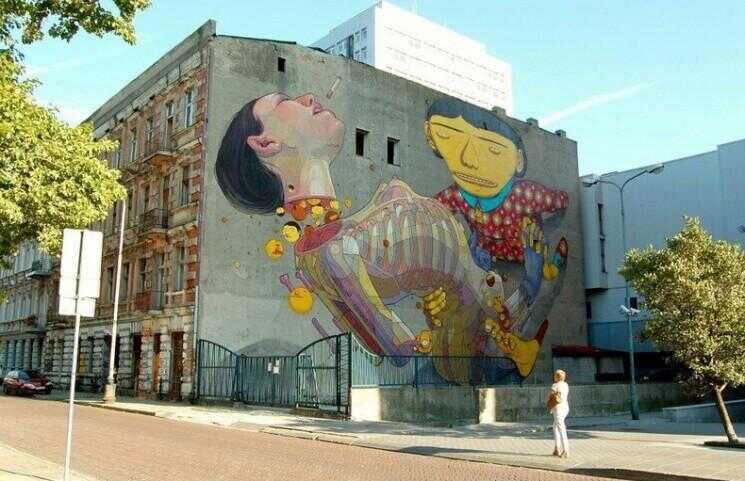 Street Art à Lodz, en Pologne