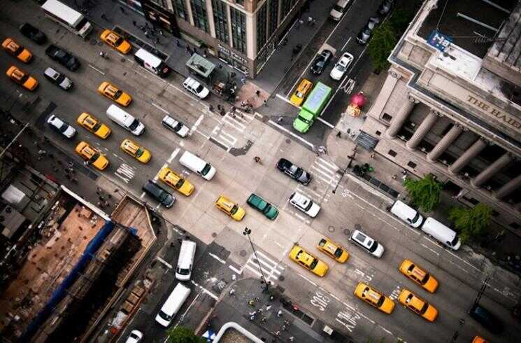 New York Intersection from Above: Photographies par Navid Baraty