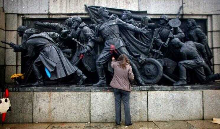 Le Monument peinte à l'armée soviétique en Bulgarie