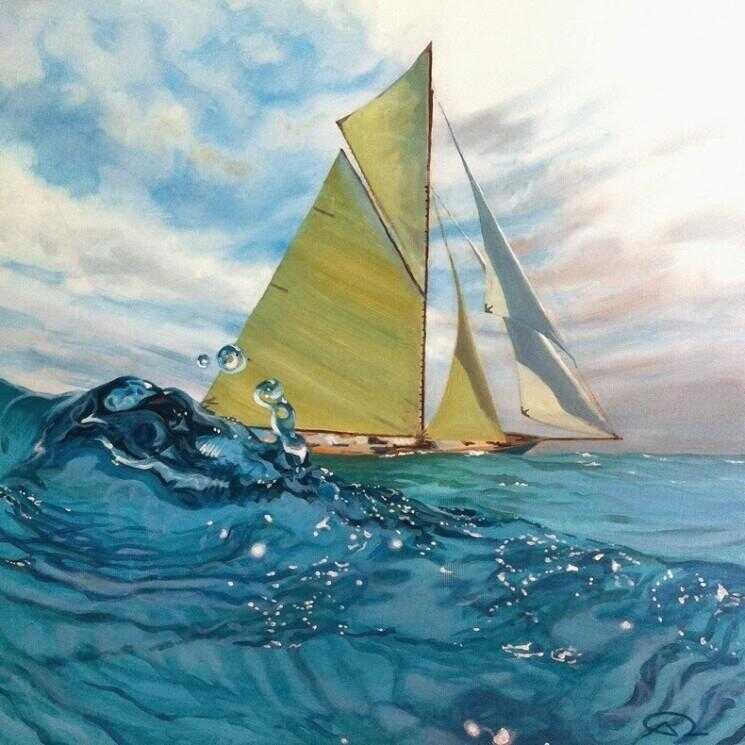 Peintures de l'océan par Antoine Renault