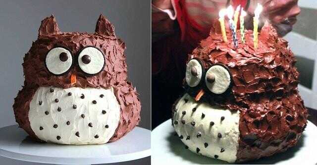 Owl Recette de gâteau