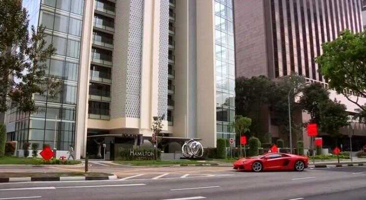 Luxe singapourienne appartement est équipé avec Sky Garages