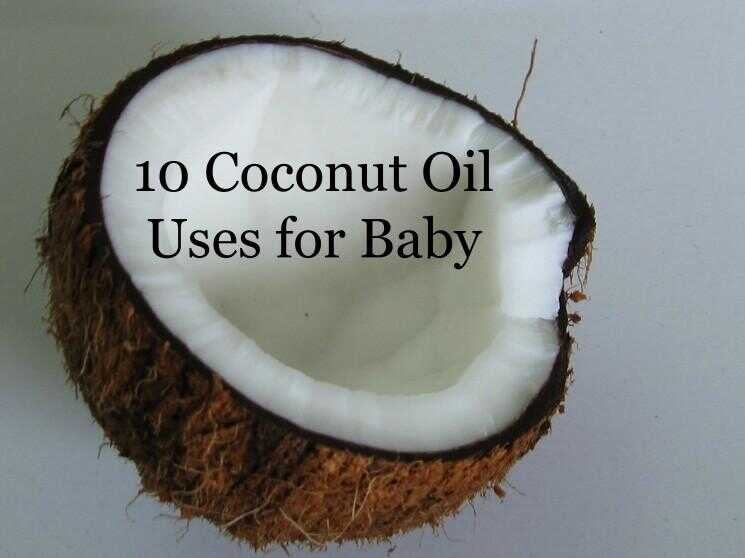 10 huile de coco Utilisations pour bébé