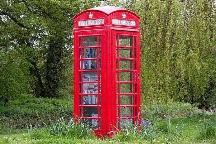 Cabine téléphonique bibliothèques de Grande-Bretagne