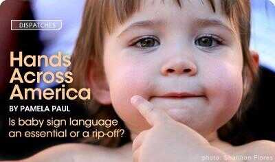 Hands Across America.  Est-bébé langue des signes un élément essentiel ou une arnaque?