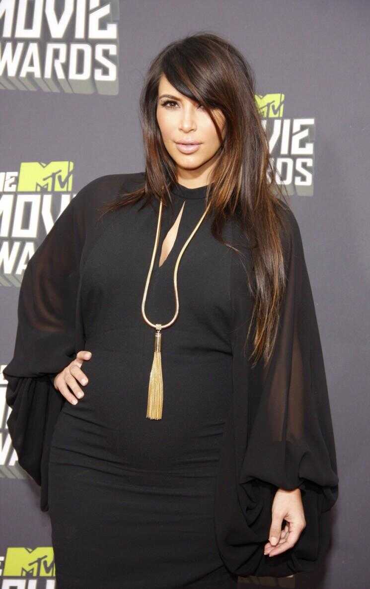 Kim Kardashian Meilleur Bébé Bump Looks de ses deux premiers trimestres (Photos)