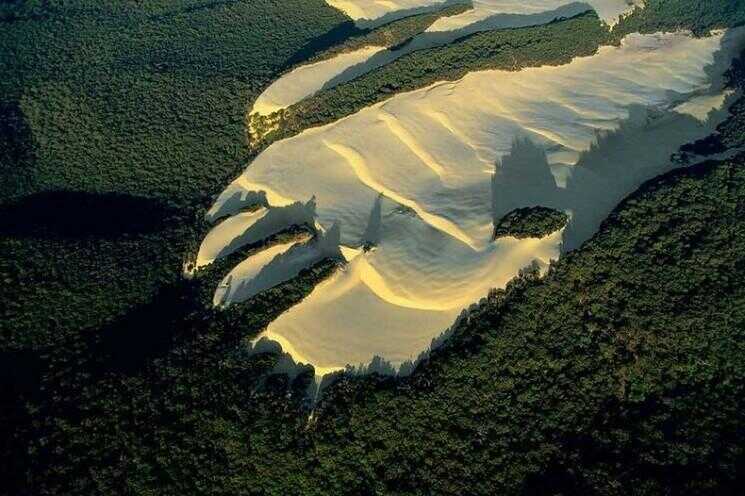 Voyager dunes de sable de l'île Fraser