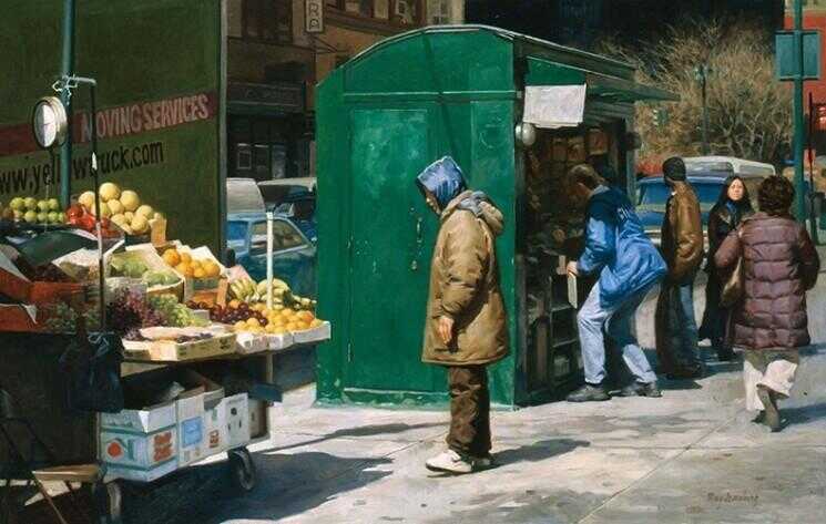 Street Scene Peintures par Max Ginsburg