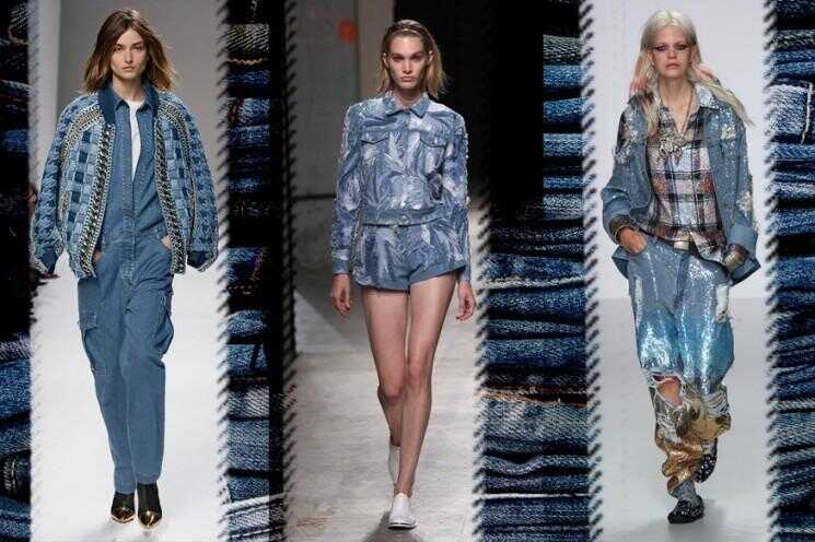 Jean vestes sont de retour dans la mode: regard denim au printemps 2014