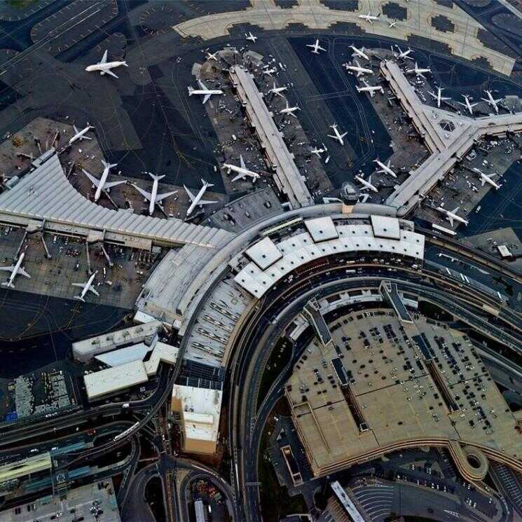 Complexités Aéroports Photographié From Above