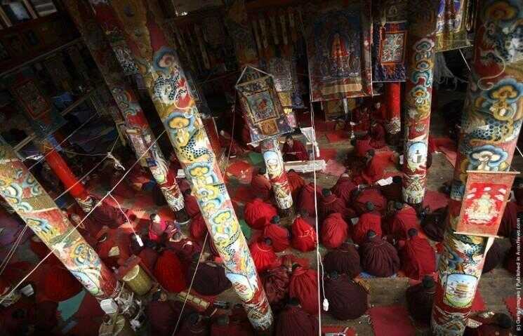 Larung Académie bouddhiste Gar dans Serthar, Tibet